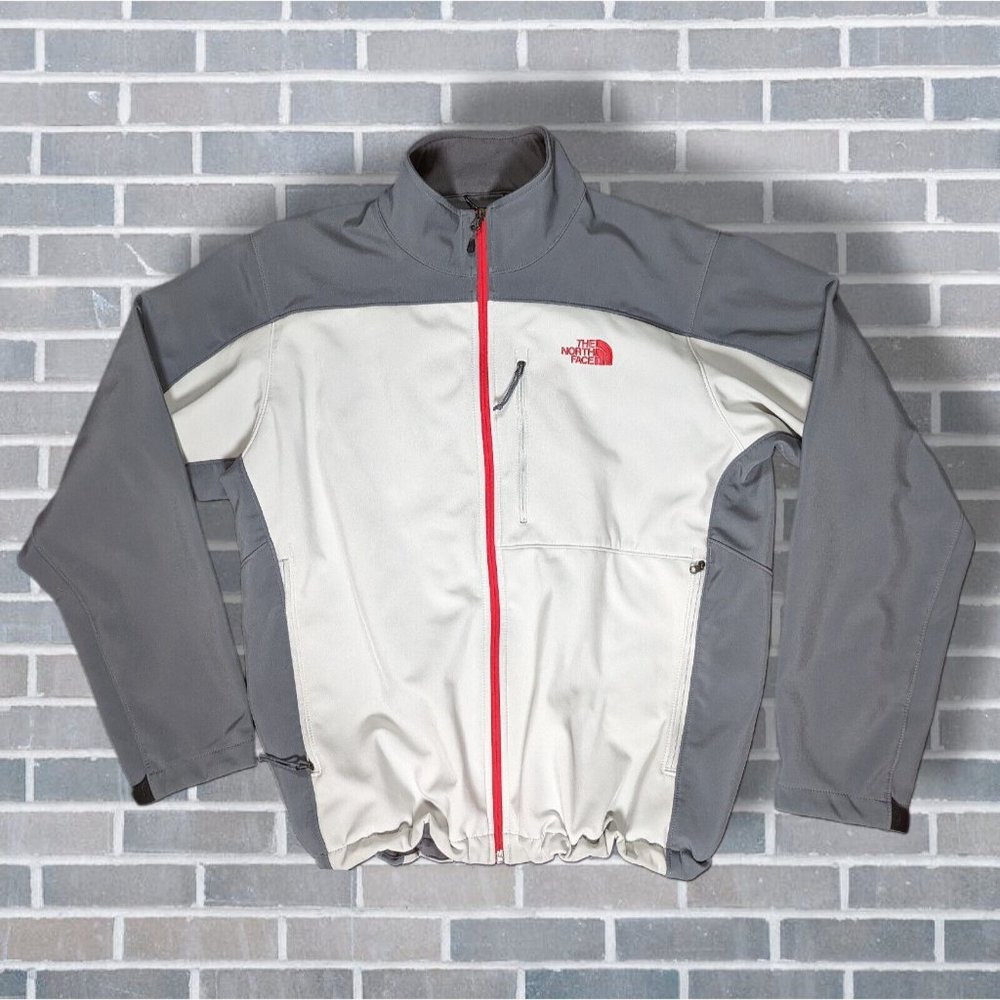 The North Face Nimble Jacket Men's Apex Soft Shell Jacket Gray sz XL